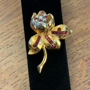 Vintage Coro “Quivering Camellia” Fur Clip/Brooch